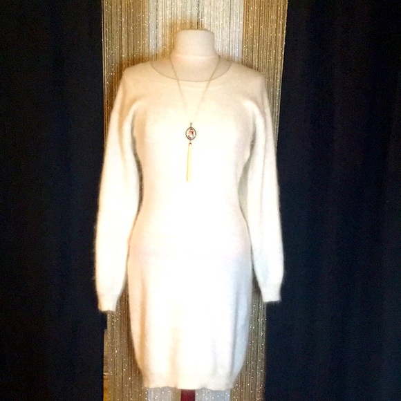 Vintage Angora Sweater Dress - Picture 1 of 9
